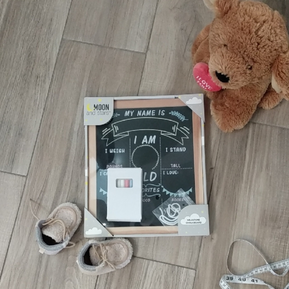 Moon And Stars Milestone Chalkboard